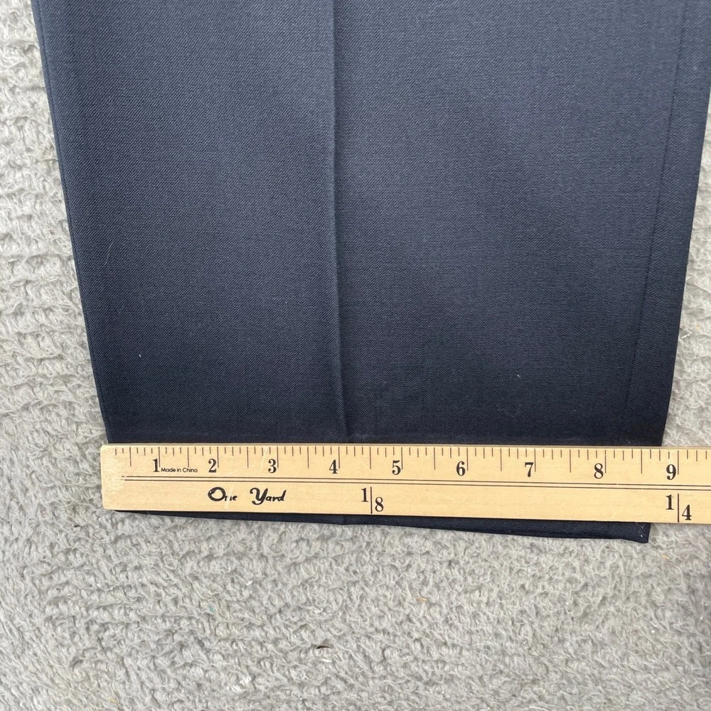 Banana Republic Suit Mens 38S 33x28 Navy Blue Tailored Fit Wool Blend Two Button